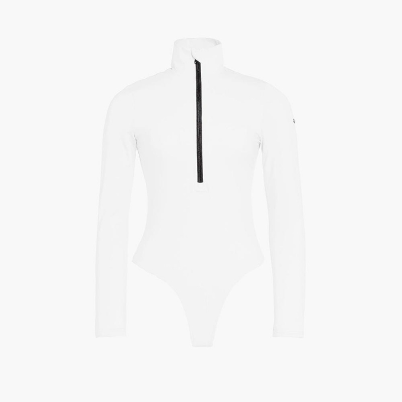 Goldbergh POPPY ski body Ski Tops White | 37594-OAIQ