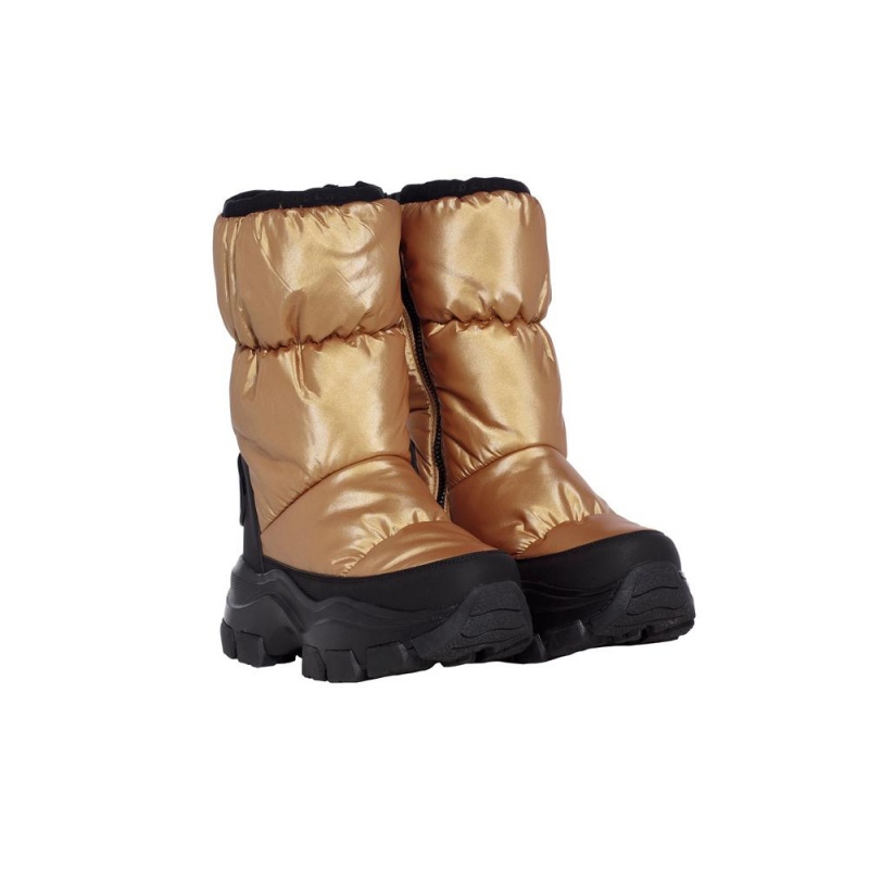 Goldbergh POWER Snow Boots Gold | 28356-SZNQ