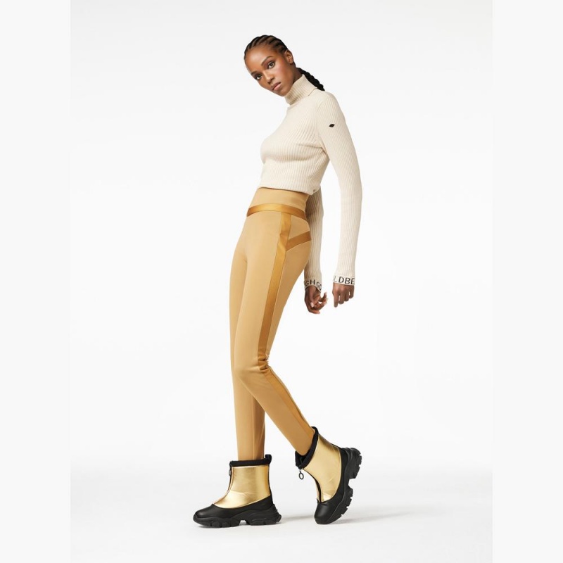 Goldbergh PRAISE ski Leggings Brown | 95682-HNYC