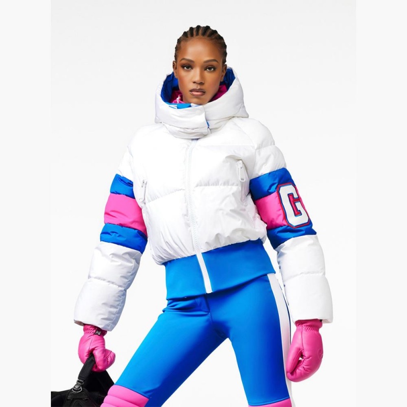 Goldbergh PUCK Ski Jacket White | 02937-AKUV