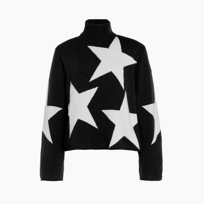 Goldbergh RISING STAR long sleeve knit Sweater Black | 20356-FRZQ