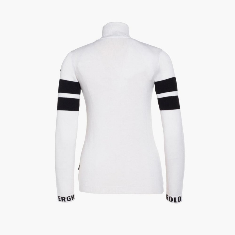 Goldbergh ROCKET long sleeve knit Sweater White | 23807-SGUR