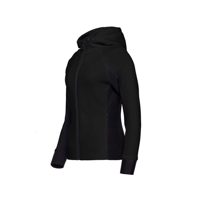 Goldbergh SOFI hooded cardigan Hoodie Black | 95162-TXHW