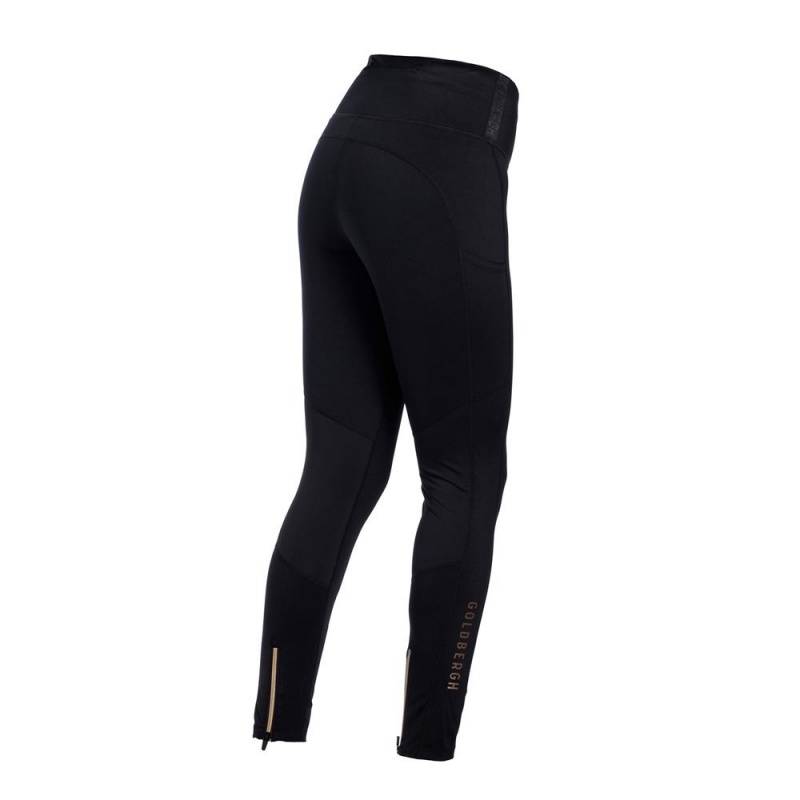 Goldbergh SPRINTER Leggings Black | 65093-UMDW