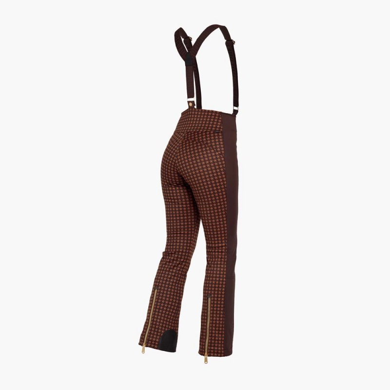 Goldbergh STARSKI Ski Pants Dark Brown | 84912-HYOA