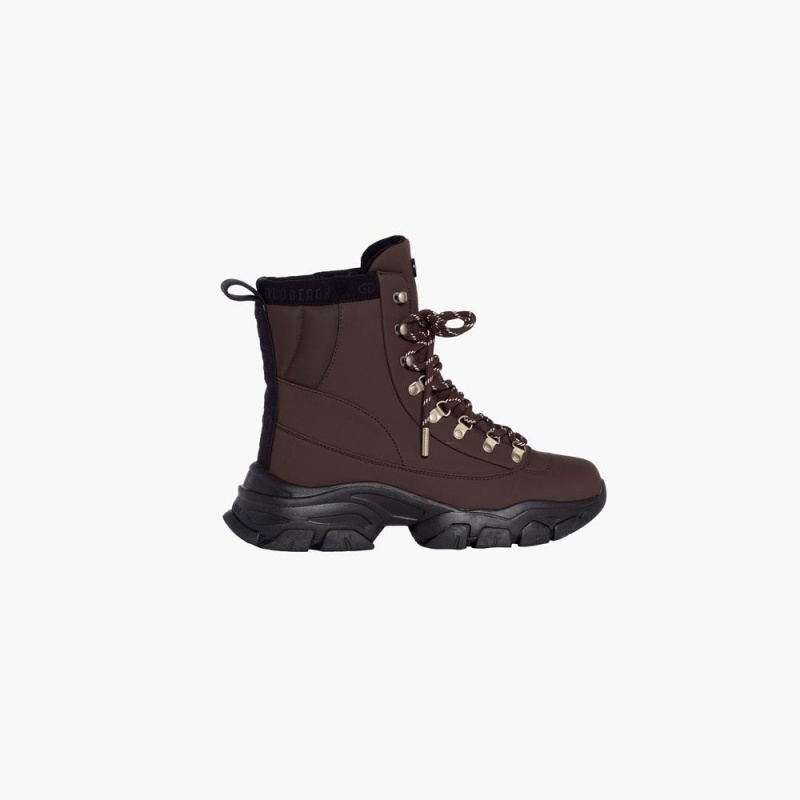 Goldbergh STROLL Snow Boots Dark Brown | 50247-HYPA