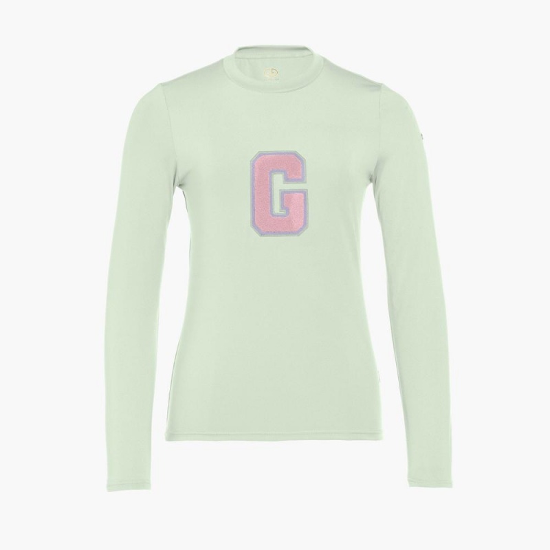 Goldbergh SUPER G long sleeve T-Shirts Mint | 87510-MUGW