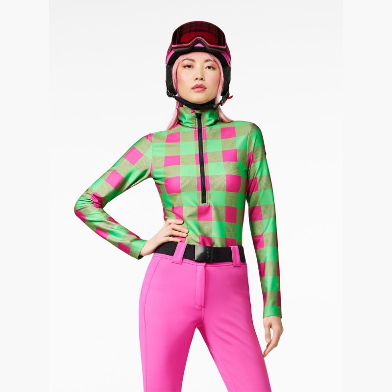 Goldbergh WOODY Ski Pully Green / Pink | 82974-DCAL